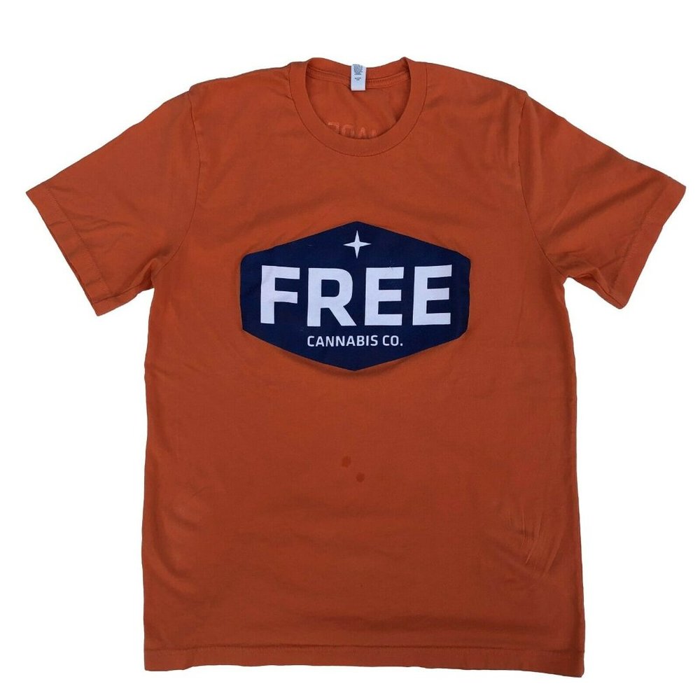 Bella+Canvas Mens Rust L Free Canabis Co.  T-Shirt
